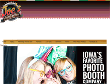 Tablet Screenshot of joesphotobooth.com